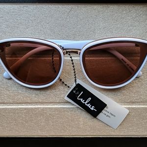 White and Rose Gold Sunglasses